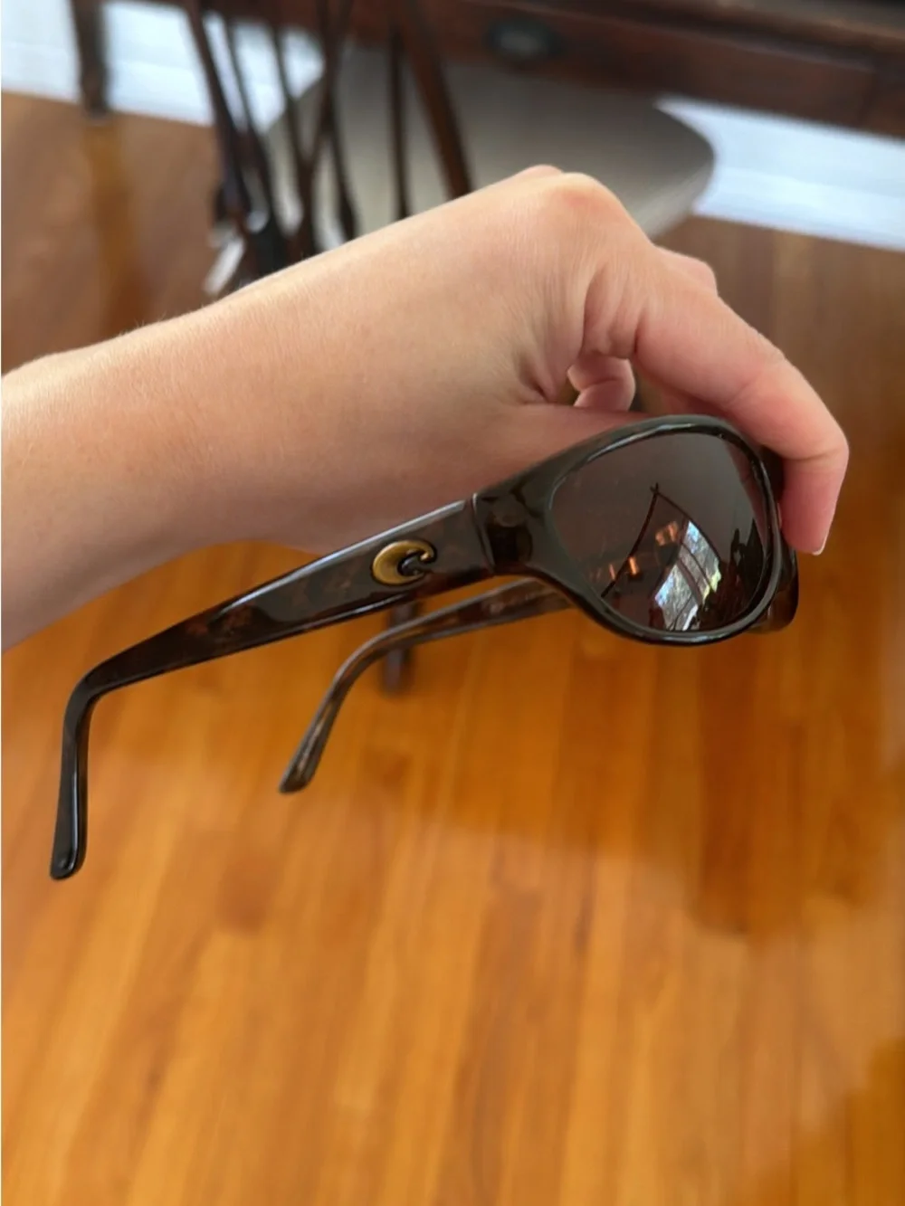Costa Tortoiseshell Frame Brown Lens Wrap Sunglasses